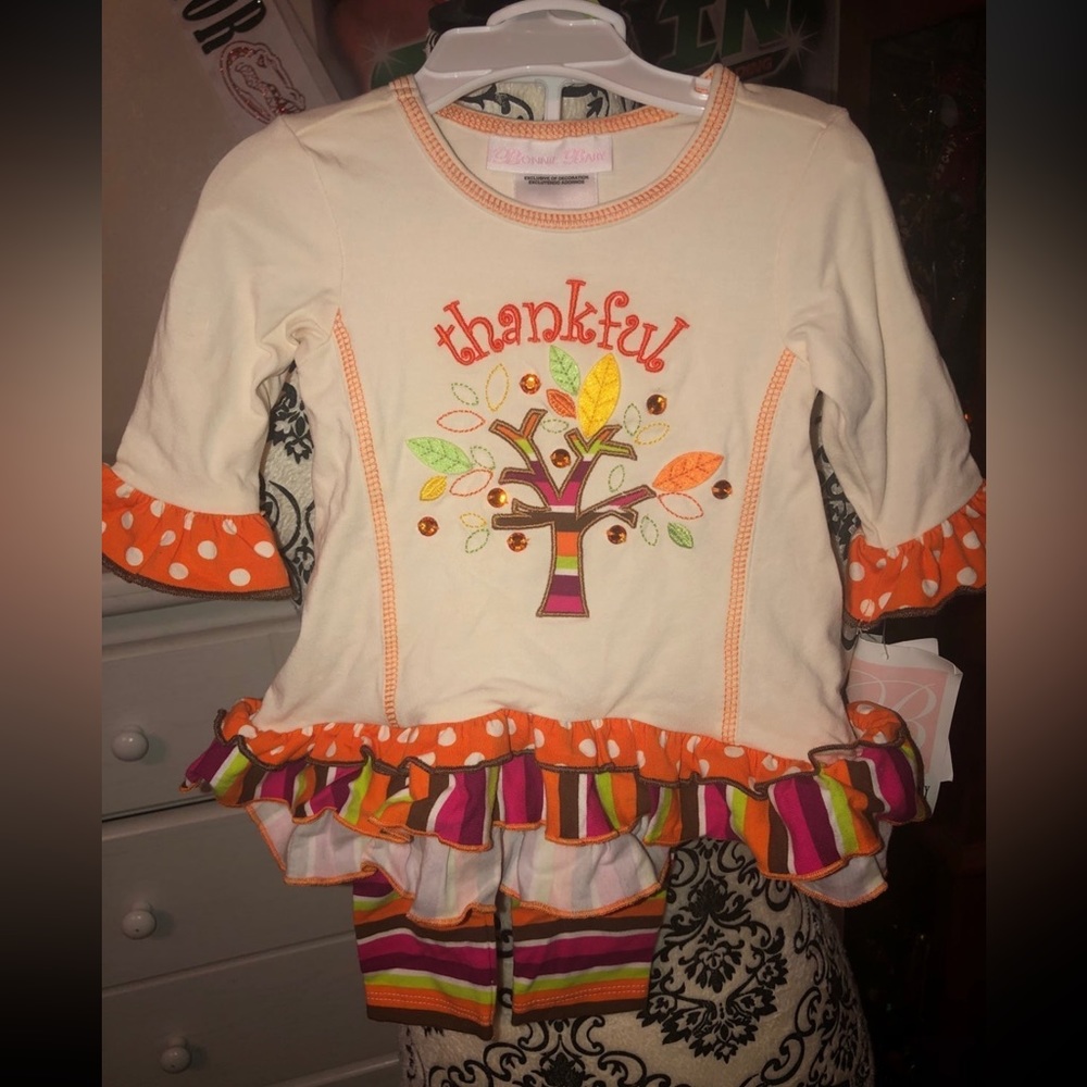 Bonnie baby thankful outfit 3-6mths